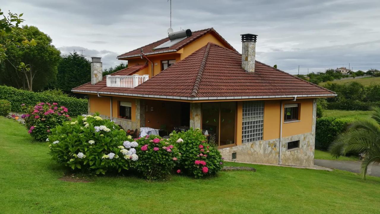 Piscina Climatizada - Todo El Ano- Playa De La Nora-Chimenea- Barbacoa Villa Quintueles ภายนอก รูปภาพ
