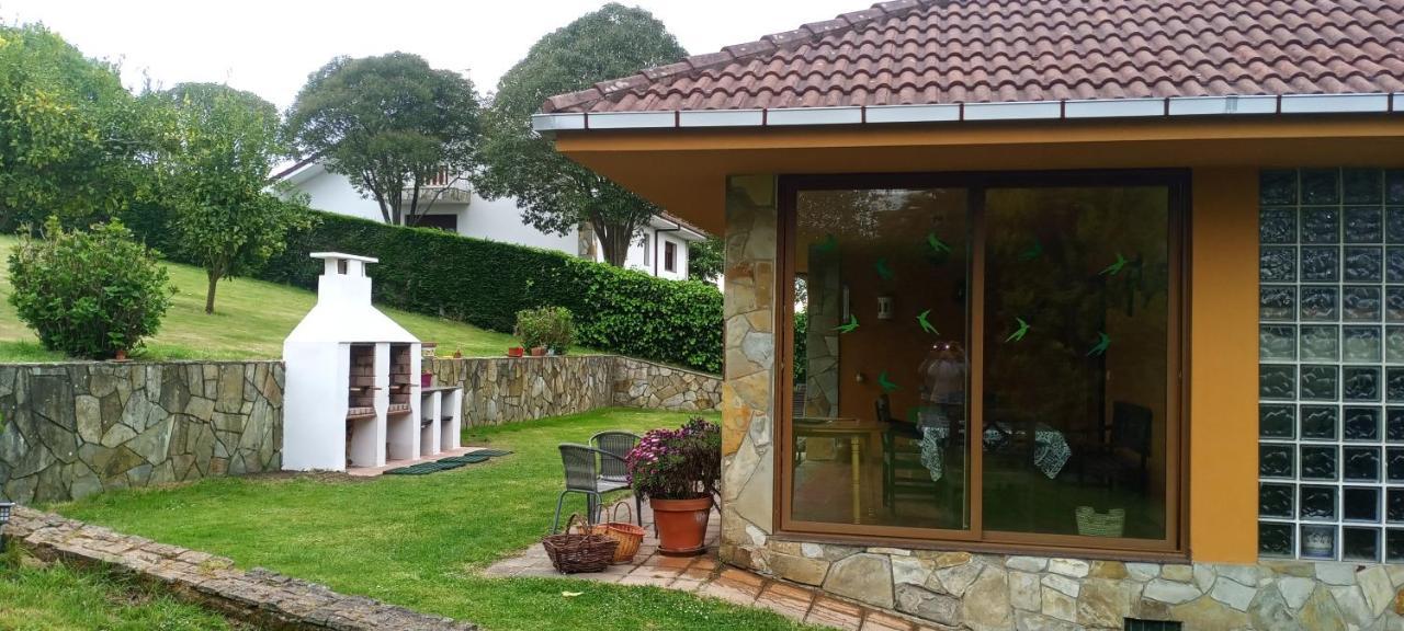 Piscina Climatizada - Todo El Ano- Playa De La Nora-Chimenea- Barbacoa Villa Quintueles ภายนอก รูปภาพ