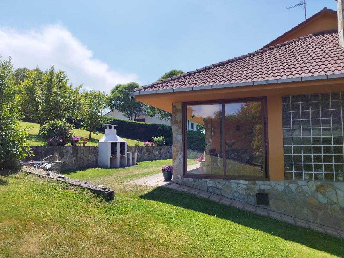 Piscina Climatizada - Todo El Ano- Playa De La Nora-Chimenea- Barbacoa Villa Quintueles ภายนอก รูปภาพ